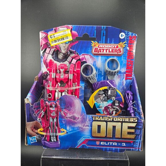 Transformers One Robot Battlers Elita-1 Figure 3-Step Conversion Toy 6+ Age - Picture 1 of 6